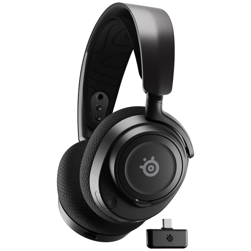 Belaidės ausinės Steelseries Arctis Nova 7 juodos, USB Type-C, Bluetooth