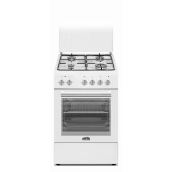 Simfer 4403SERBB dujinė kaitlentė su elektrine orkaite, balta, 50 cm