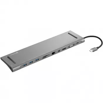 SANDBERG USB-C stotelė HDMI DP VGA SD USB USB-C
