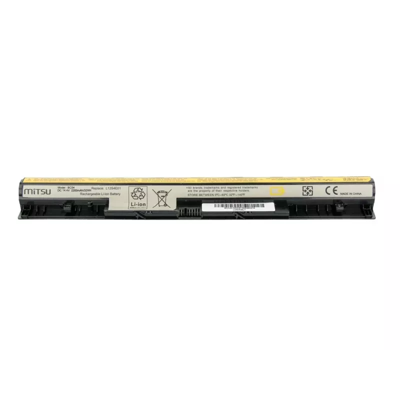 Baterija, skirta Lenovo IdeaPad G500s, G510s, Z710, 2200 mAh (32 Wh), 14,4–14,8 V