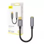 Baseus L54 garso adapteris USB-C + 3,5 mm mini jack (juodai pilkas)