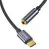 Baseus L54 garso adapteris USB-C + 3,5 mm mini jack (juodai pilkas)