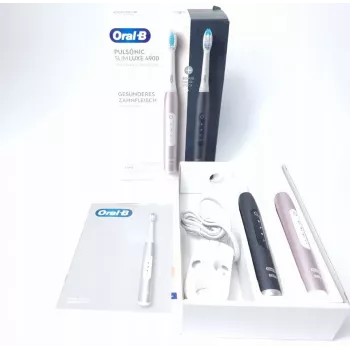 Oral-B Pulsonic SlimLuxe 4900 elektrinis dantų šepetėlių rinkinys (2 vnt.)