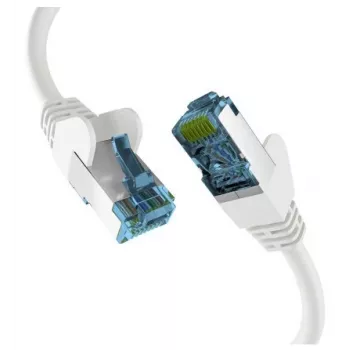 EFB-Elektronik RJ45 jungiamasis laidas Cat.7 neapdorotas kabelis baltas 50 m S/FTP PIMF tinklo kabelis LAN DSL