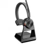 POLY 7210 Office belaidės ausinės, juodos, 100-6800 Hz, 109 g, skirtos biuro skambučių centrui