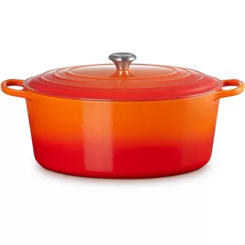 Le Creuset Signature keptuvė ovali 40cm oranžinė raudona (21178400902430)