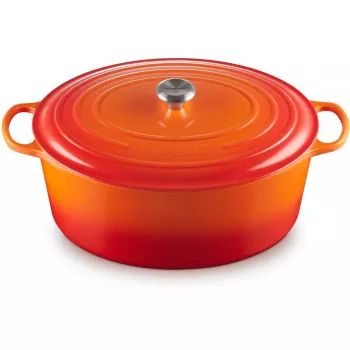 Le Creuset Signature keptuvė ovali 40cm oranžinė raudona (21178400902430)