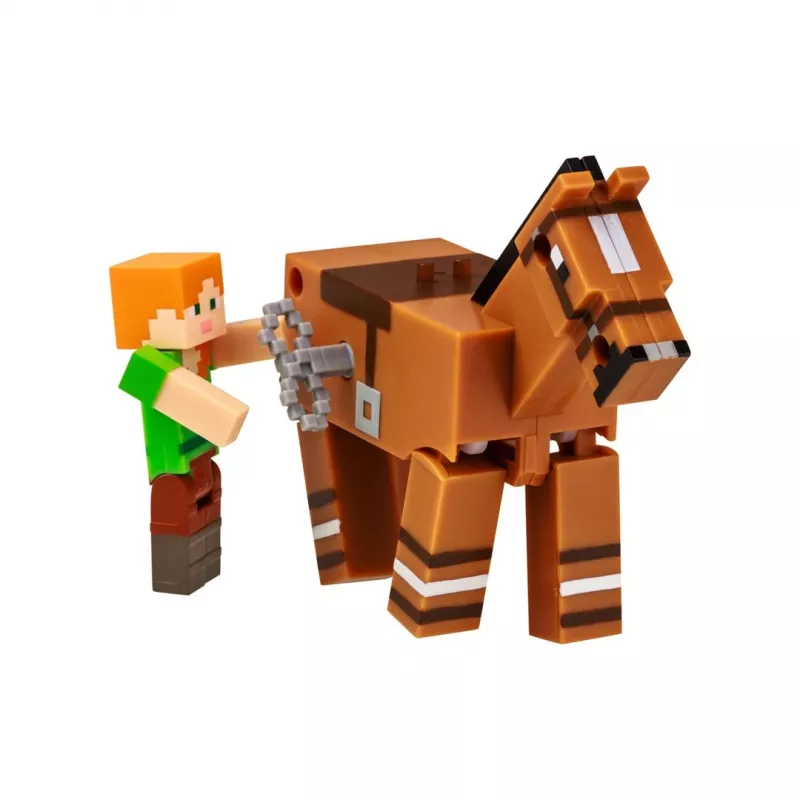 Minecraft S2 3D užsukamas žaislas - Alex ir Arklys