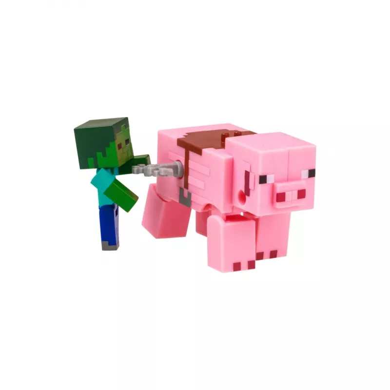 Minecraft S2 3D užsukamas žaislas – Kūdikis Zombis ir Kiaulė