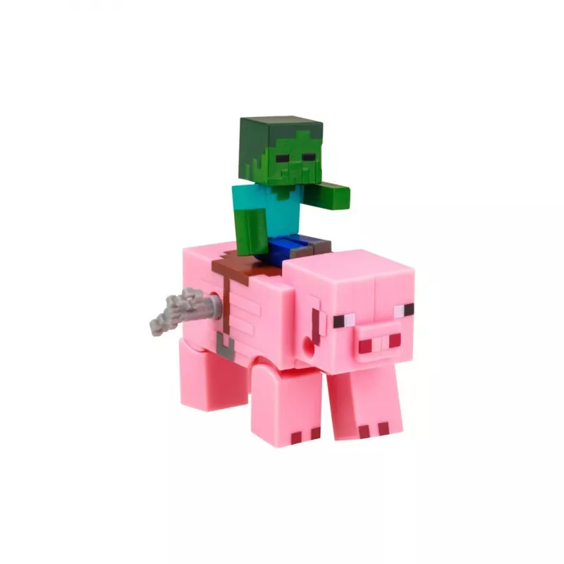 Minecraft S2 3D užsukamas žaislas – Kūdikis Zombis ir Kiaulė