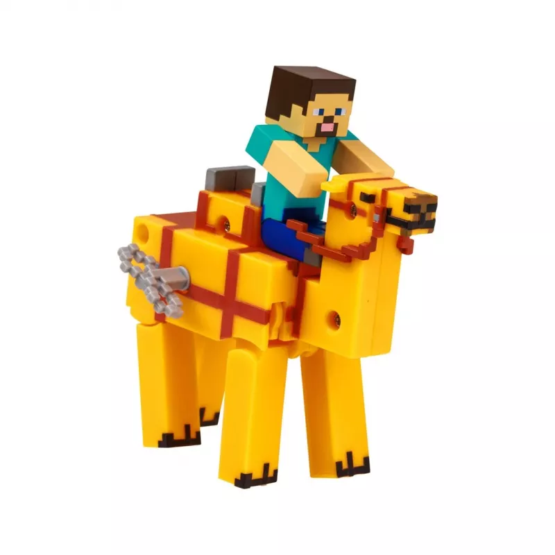 Minecraft S2 3D užsukamas žaislas - Steve ir Kupranugaris