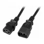 EFB-Elektronik IEC maitinimo ilginimo laidas C14 180° - C13 180°, juodas, 0,5 m, 3 x 0,75 mm²