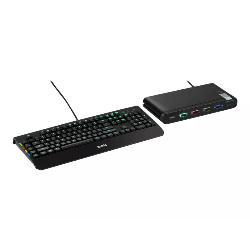Belkin F1DN104KVM-UNN4 saugus KVM jungiklis, 4 prievadai, vienas monitorius, DP/HDMI, be CAC, PP4.0