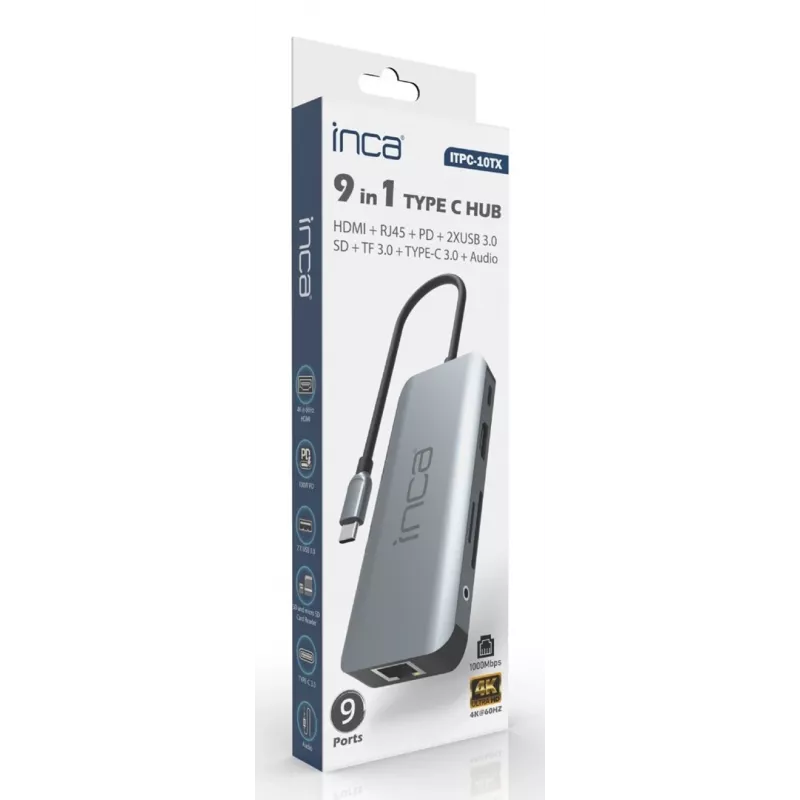 INCA Adapter ITPC-10TX USB-C 9-in-1