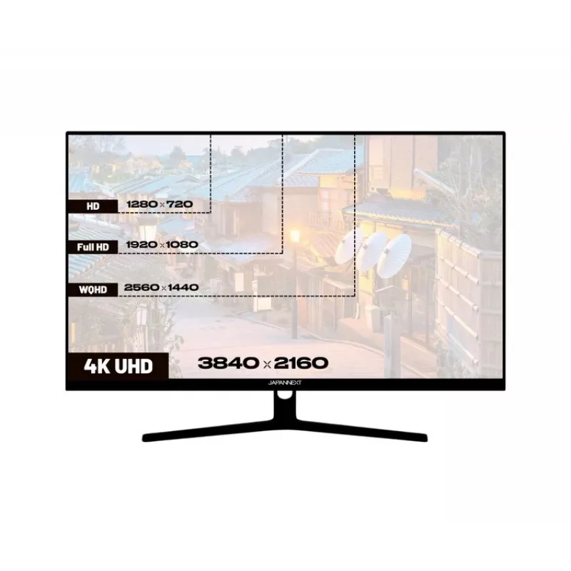 JAPANNEXT 4K UHD monitorius 80 cm (31,5 inch) 3840x2160 pikselių, VA skydelis, 5 ms, 60 Hz, AMD FreeSync, HDMI, DisplayPort (JN-V315UHDR)