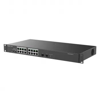 Reyee 16 prievadų 1000Mbps + 2 Gigabit SFP prievadai, 16 prievadų su PoE/PoE+ maitinimu - tinklo jungiklis - 1 Gbps