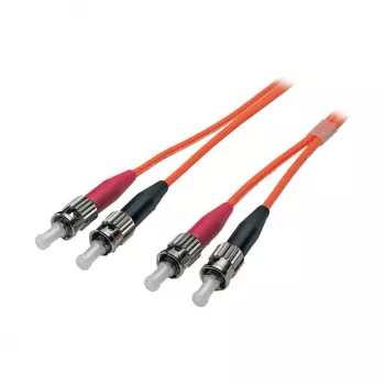 EFB-Elektronik Duplex Jumper ST-ST 62,5/125 µm, OM1, LSZH, oranžinis, 3,0 mm, 1 m