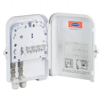 FTTH IP65 jungiamoji dėžutė 16 skaidulų, 8 movų ir skaidulų atsargos laikymui, EFB-Elektronik FTTH-BOX-OUT-2