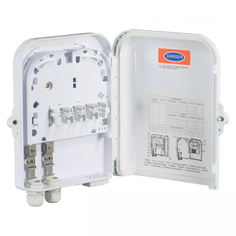 FTTH IP65 jungiamoji dėžutė 16 skaidulų, 8 movų ir skaidulų atsargos laikymui, EFB-Elektronik FTTH-BOX-OUT-2
