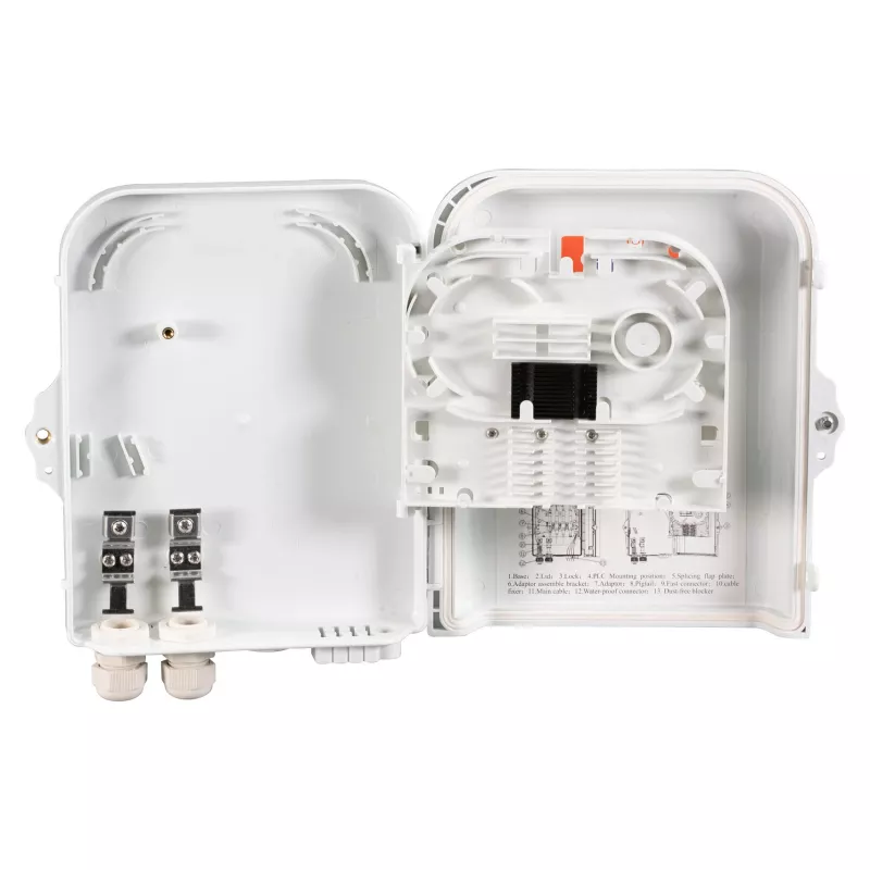 FTTH IP65 jungiamoji dėžutė 16 skaidulų, 8 movų ir skaidulų atsargos laikymui, EFB-Elektronik FTTH-BOX-OUT-2