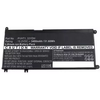 CoreParts 7FHHV-CP nešiojamojo kompiuterio baterija 52Wh Li-ion 15.2V 3400mAh juoda