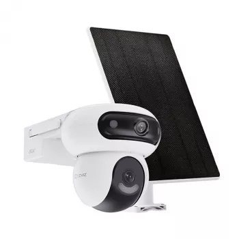 IP kamerų rinkinys Ezviz HB90 su 8W saulės baterija, dviguba 4MP+4MP, Wi-Fi, AOV