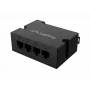 Switch Lanberg DIN-FE4-AT-30W 1xIN 3xOUT 100 MB/s POE stiprintuvas Fast Ethernet DIN bėgelis AT 30W