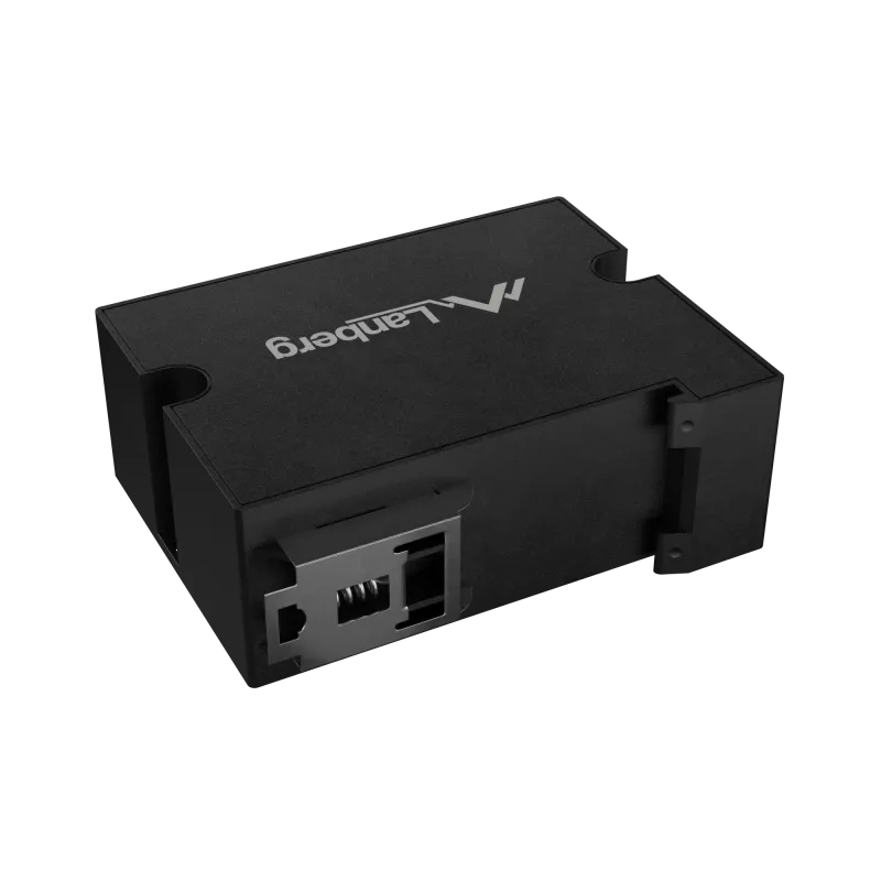Switch Lanberg DIN-FE4-AT-30W 1xIN 3xOUT 100 MB/s POE stiprintuvas Fast Ethernet DIN bėgelis AT 30W