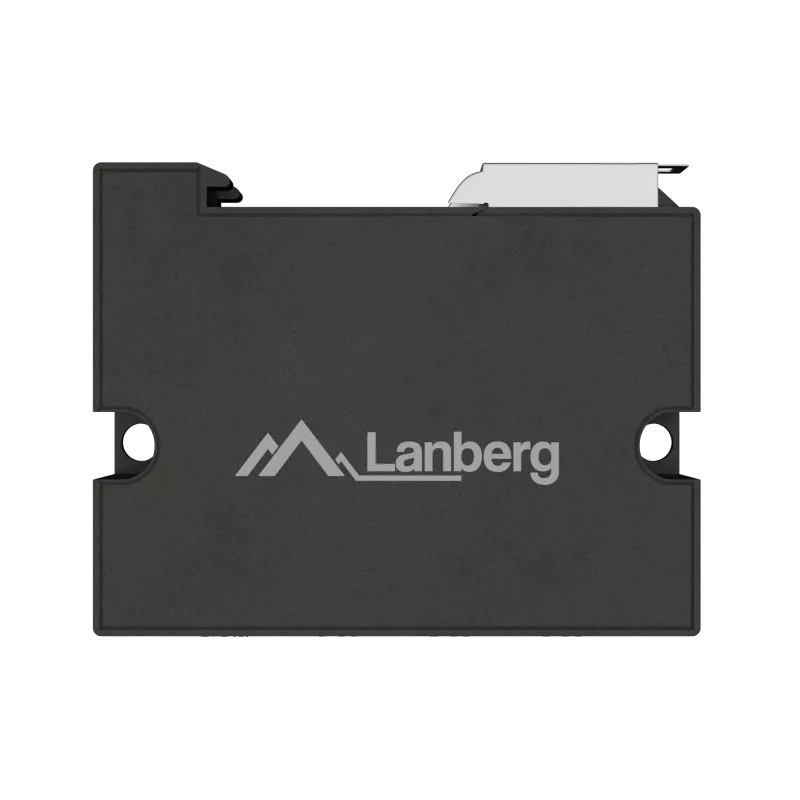 Switch Lanberg DIN-FE4-AT-30W 1xIN 3xOUT 100 MB/s POE stiprintuvas Fast Ethernet DIN bėgelis AT 30W