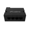 Switch Lanberg DIN-FE4-AT-30W 1xIN 3xOUT 100 MB/s POE stiprintuvas Fast Ethernet DIN bėgelis AT 30W