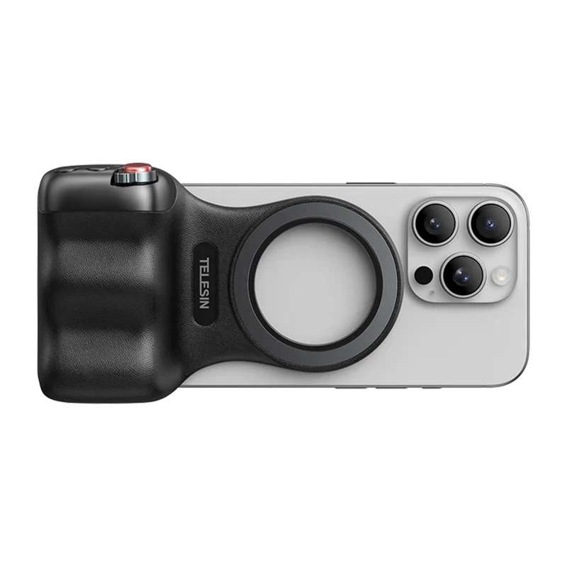 TELESIN Magnetinis MagSafe Laikiklis su Bluetooth Nuotolinio Valdymo Pulteliu, iPhone / P5-mp-001bk