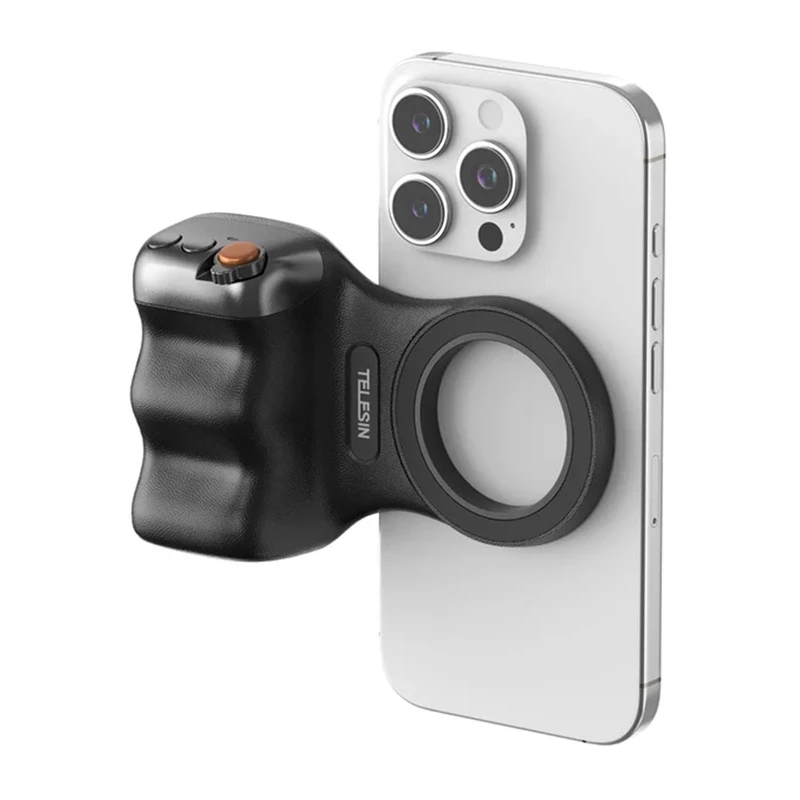 TELESIN Magnetinis MagSafe Laikiklis su Bluetooth Nuotolinio Valdymo Pulteliu, iPhone / P5-mp-001bk