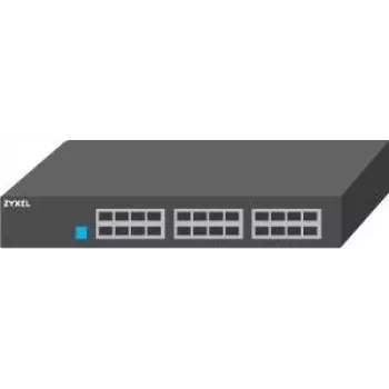 ZyXEL GS1100-24ES nevaldomas perjungiklis su DIP selektoriais - 24 prievadų Gigabit