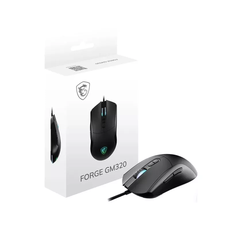 MSI Forge GM320 žaidimų pelė juoda USB - optinė pelė