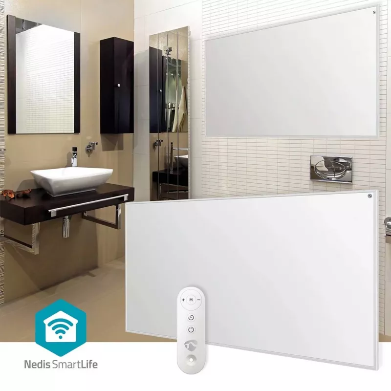 Nedis SmartLife HTIP700WTW infraraudonųjų spindulių šildymo skydas, 700 W, baltas