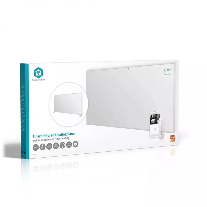 Nedis SmartLife HTIP700WTW infraraudonųjų spindulių šildymo skydas, 700 W, baltas