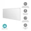 Nedis SmartLife HTIP700WTW infraraudonųjų spindulių šildymo skydas, 700 W, baltas