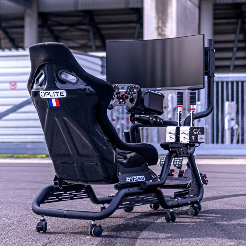 OPLITE Cockpit GTR S8 Infinity juoda mažmeninė (Krovinių pristatymas)