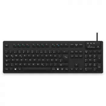 MediaRange laidas. higieninė klaviatūra, QWERTZ, IP68, 1,5 m, juoda