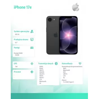 Apple iPhone 17e 512GB Juodas