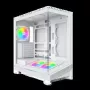 Montech Sky 3 PC korpusas, Midi-Tower, ATX, ARGB, grūdintas stiklas - Baltas