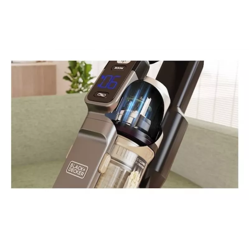 Black & Decker BSV525BLP-QW lazdinis dulkių siurblys / elektrinis šluotražis, akumuliatorinis, sausas, be maišelio, 0.65 L, 2.5 Ah