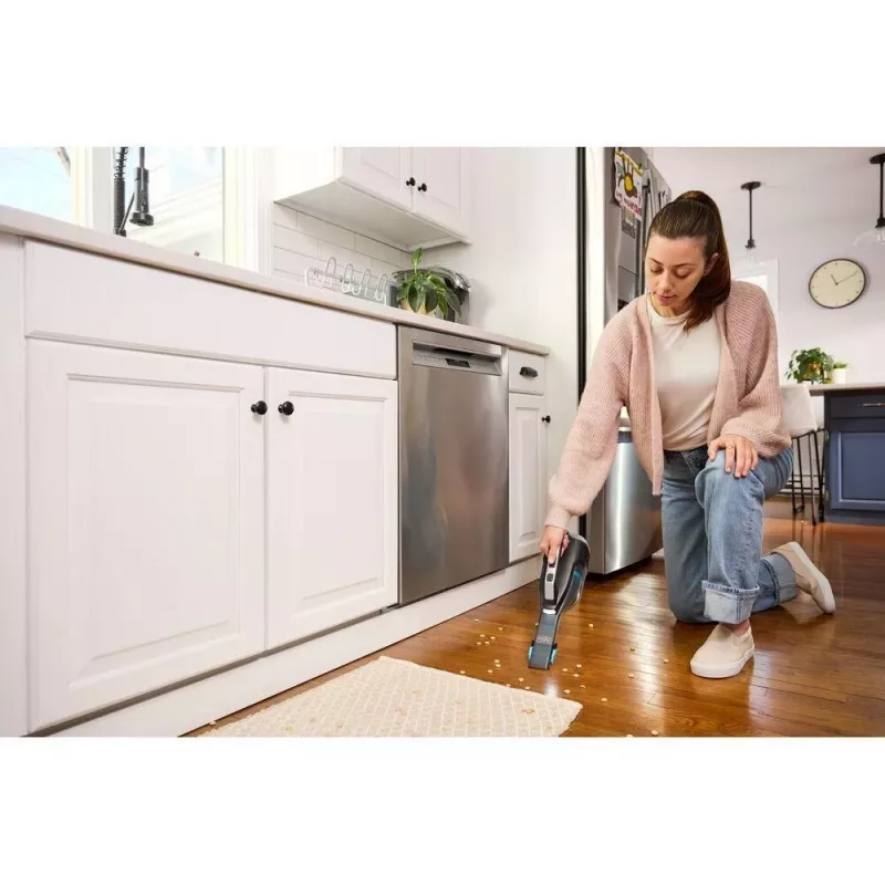 Nešiojamas dulkių siurblys Black & Decker DVD320B, juodas, sidabrinis, turkiozinis, be maišelio