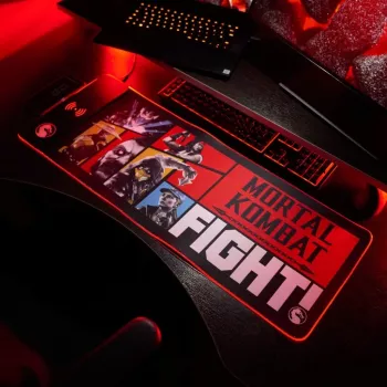Numskull pelės kilimėlis Mortal Kombat su belaidžiu įkrovimu 30x80cm