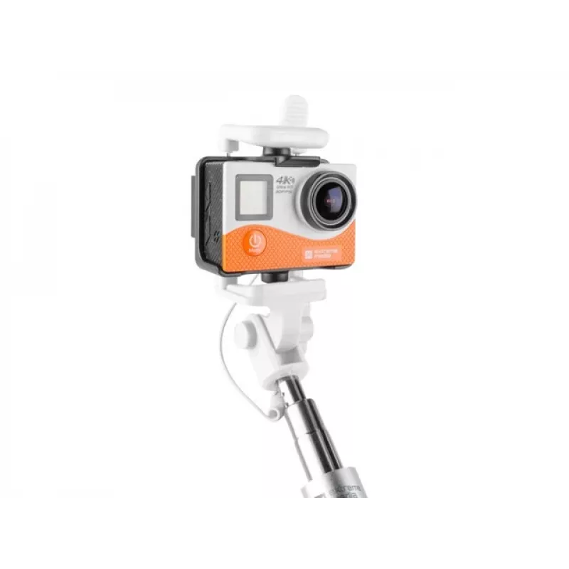 Selfie lazdelė Monopod laidinė balta
