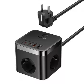 Baseus PowerCombo Universalus maitinimo blokas patalpoms Juodas