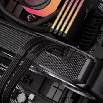 Corsair Premium Sleeved 6+2 kontaktų PCIe kabelis, skirtas Type-5 maitinimo šaltiniams - juoda
