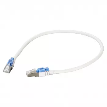 EFB RJ45 Patch laidas Cat.6A S/FTP LSZH BC AWG26 užrakinamas baltas 0,5m