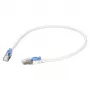 EFB RJ45 Patch laidas Cat.6A S/FTP LSZH BC AWG26 užrakinamas baltas 0,5m