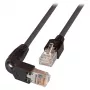EFB RJ45 jungiamasis kabelis Cat.5e S/UTP PVC TM11 1x90 juodas 0,25m
